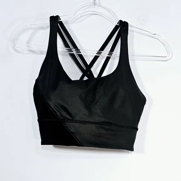 Lululemon Energy Bra Long Line "Special Edition Cire | Black | 8 - Picture 6 of 8